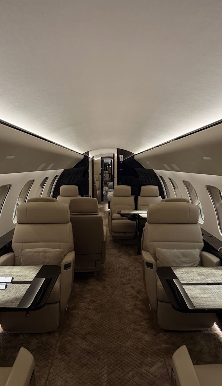 Cabine de jet d'affaires