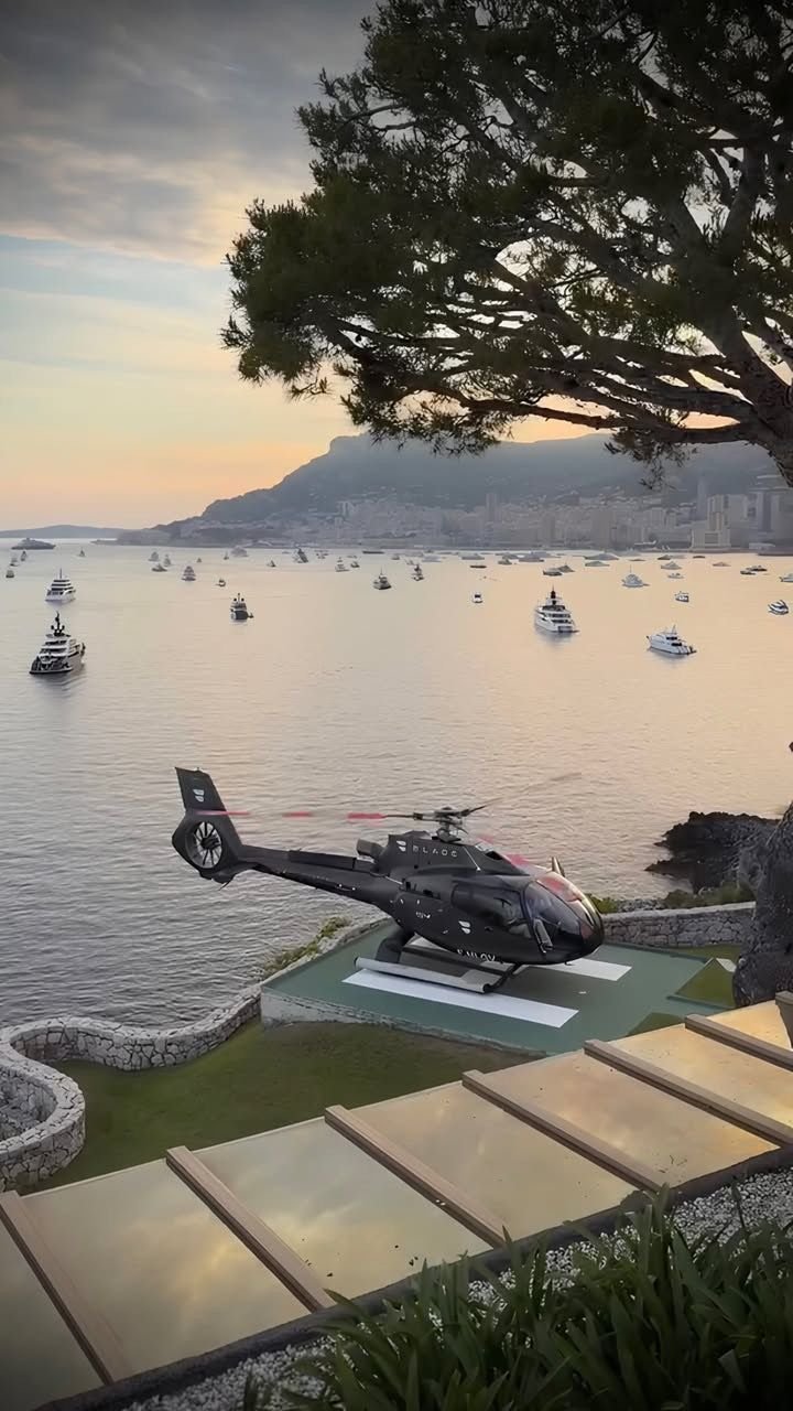 Atterrissage d'un hélicoptère